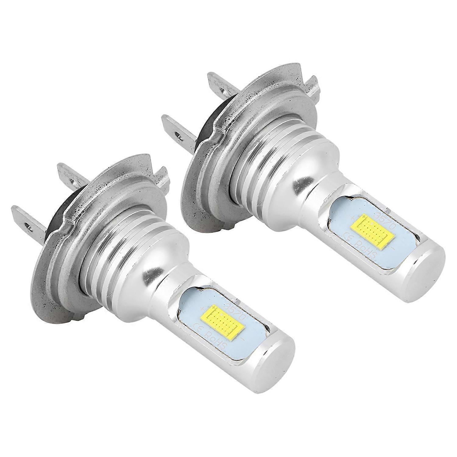 Stück 80w 6000k Universal H7 Led-nebelscheinwerfer Für Autos, Weiß, 12v