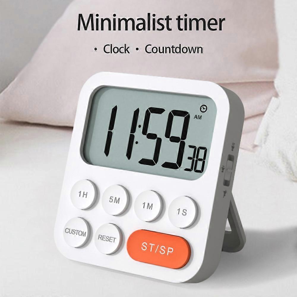 Digitaler Küchentimer Mit Magnetzähler (auf-/abwärtszählung), Verstellbarem Ständer Und Großem Lcd-display
