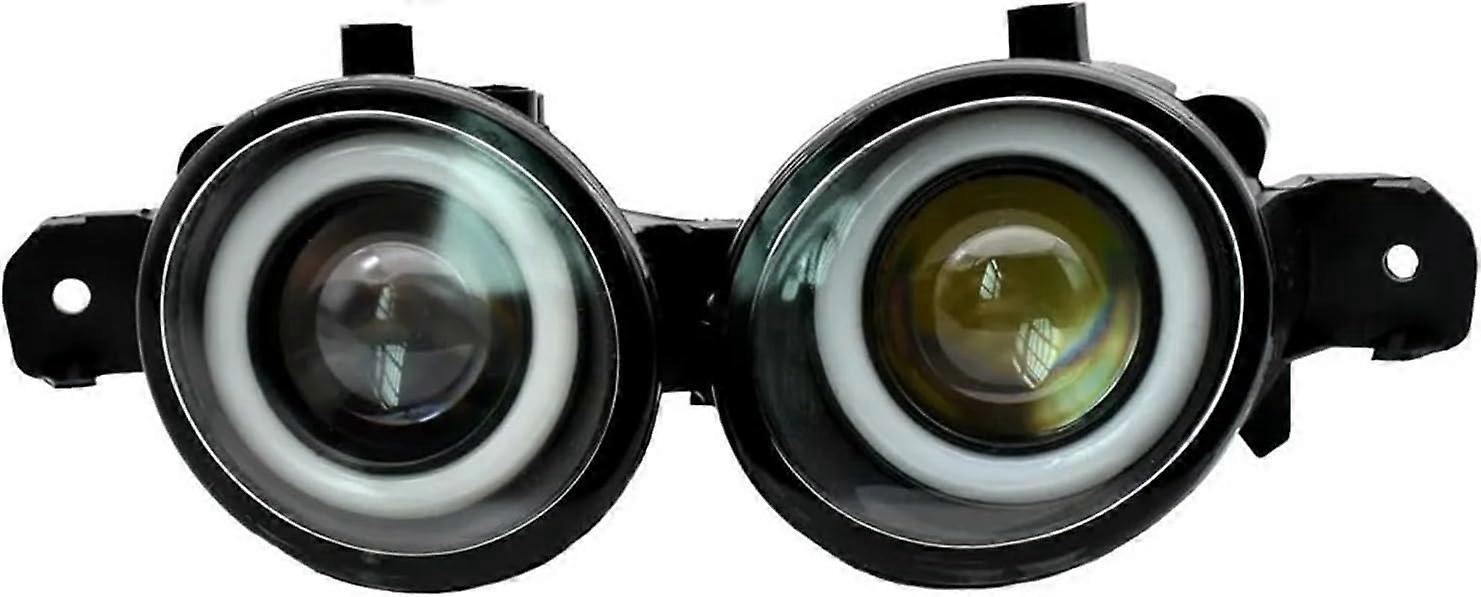 2 Stück Led-nebelscheinwerfer Mit Angel Eyes, Tagfahrlicht (drl), 12 V, H11, Kompatibel Mit Renault Wind Cabriolet (2010–2015) – Weißes Licht
