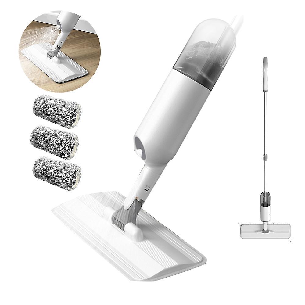 Sprühmopp Für Die Bodenreinigung, Flachmopp Mit Wassersprühfunktion, Haushaltsfliesenmopp Mit Sprühfunktion Und 3 Moppbezügen