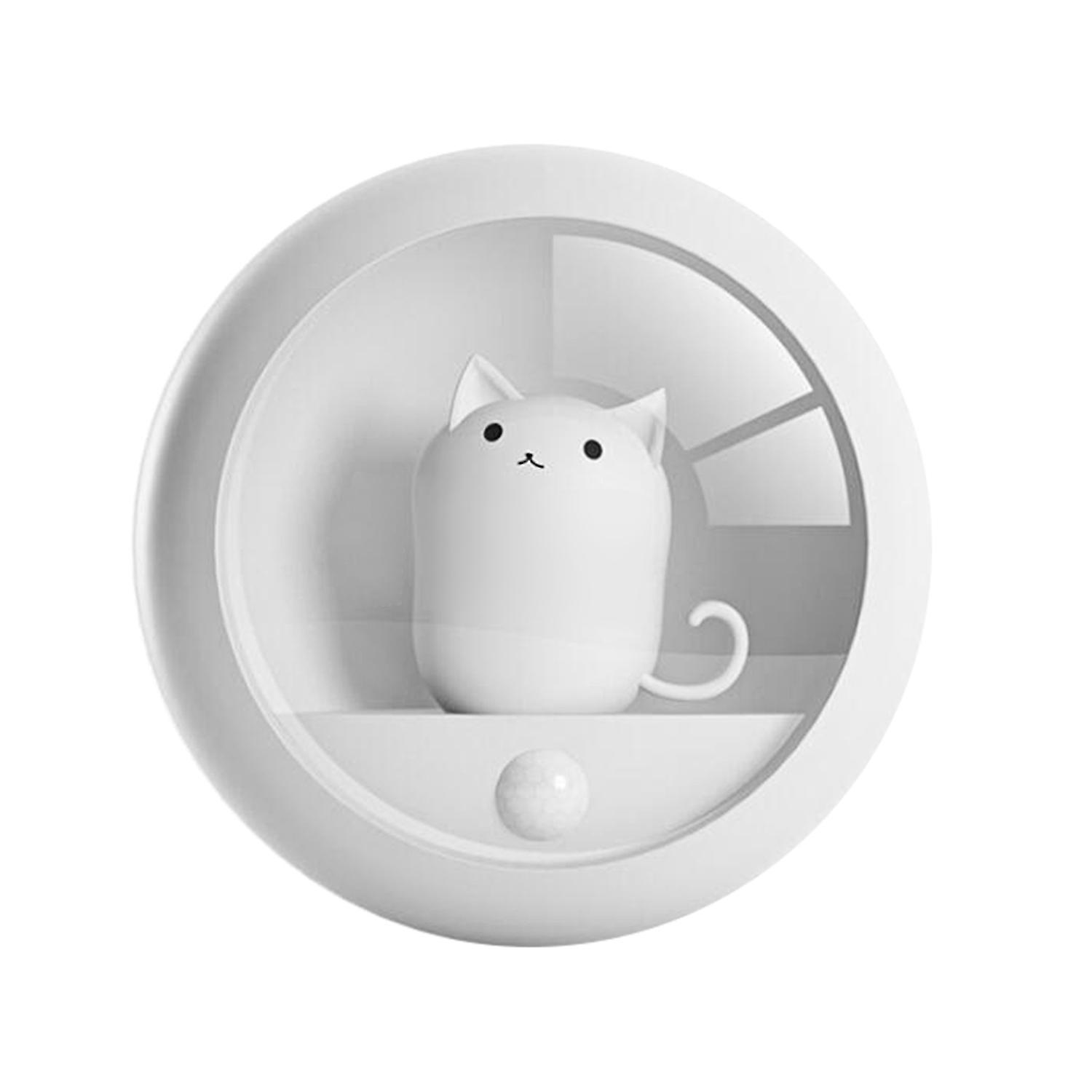 Niedliches Katzen-nachtlicht Für Kinder, Ideal Fürs Babyzimmer, 4000k Warmweiß, 2 Helligkeitsstufen