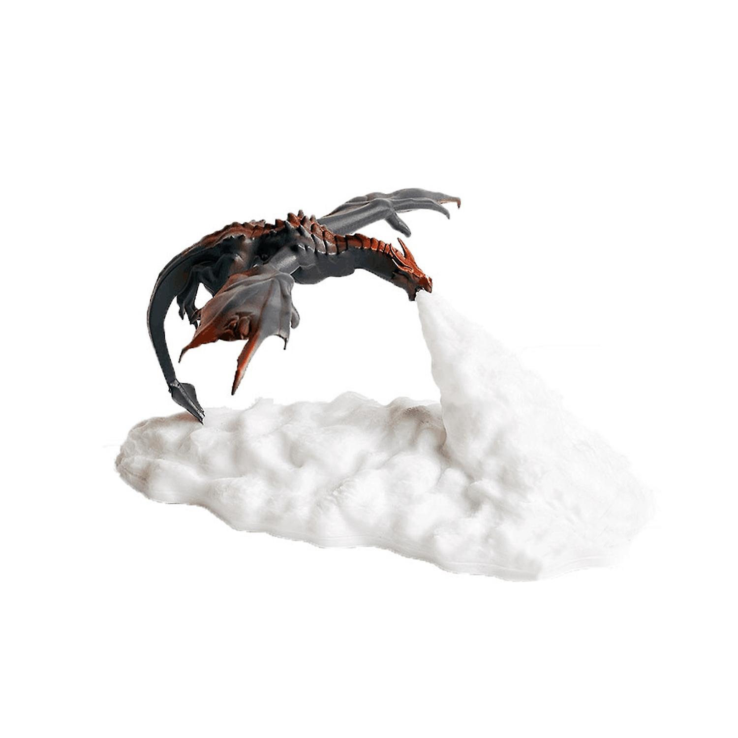 3d-gedruckte Feuerdrachen-lampe, Warmes Nachtlicht, Usb-aufladbar, Heimdekoration, Kindergeschenk
