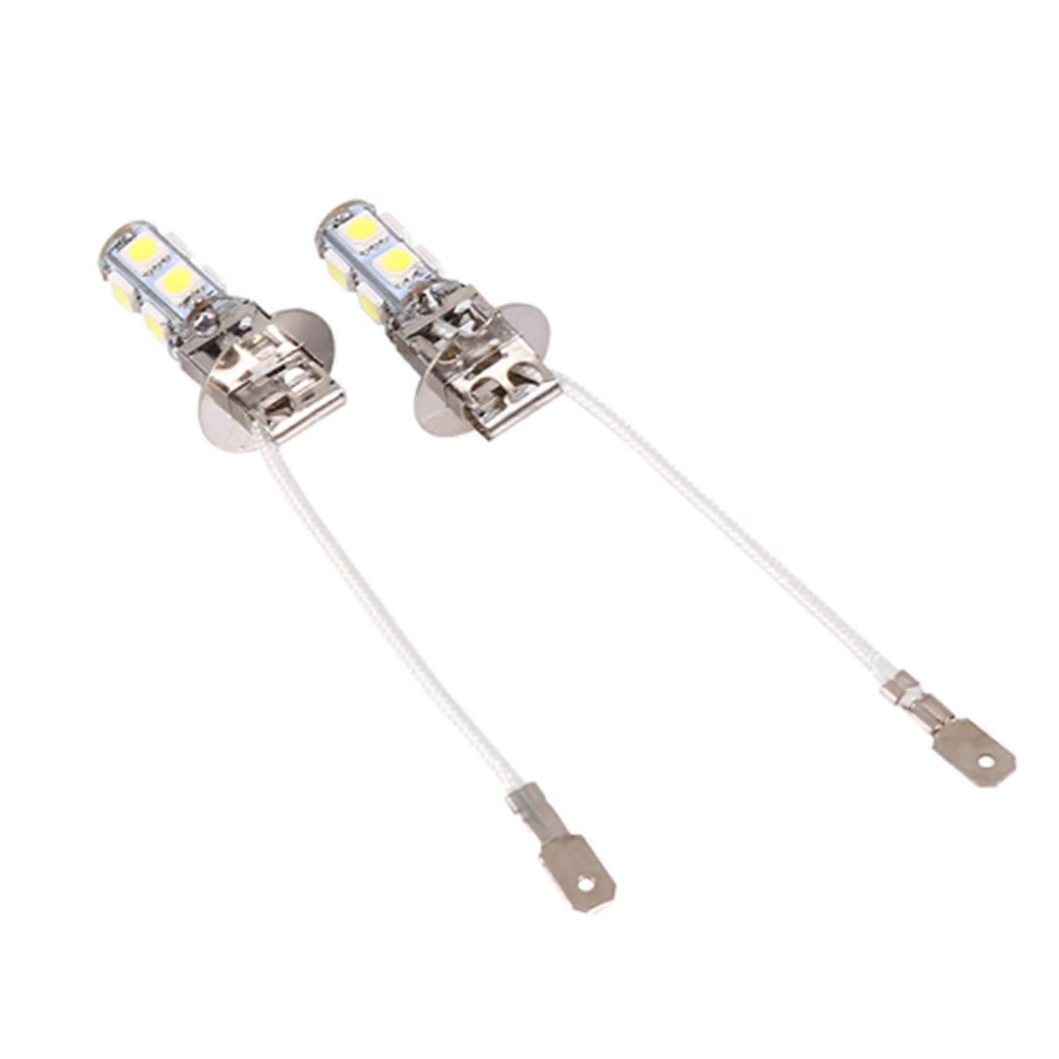 2x H3 5050 Weiße 9 Smd Led Dc12v Auto Nebelscheinwerfer Led-lampen 6500k