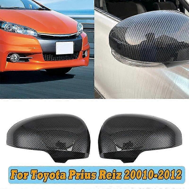 Außenspiegelkappen Für Toyota Prius Plus (2011–2020), Prius (2009–2012) Und Mark X (2009–2012) – Carbonfaser-optik