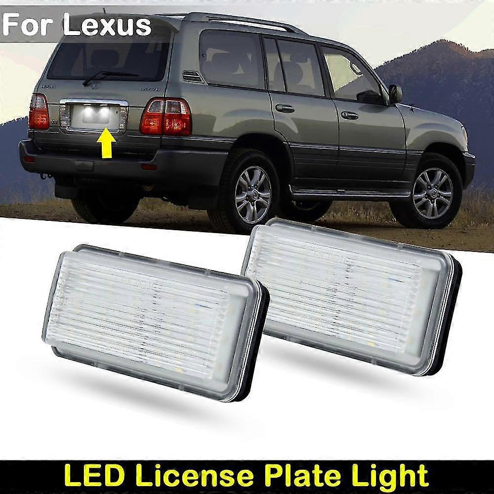 Weiße Led-kennzeichenbeleuchtung Hinten Für Lexus Lx470, Gx470 Und Lx570