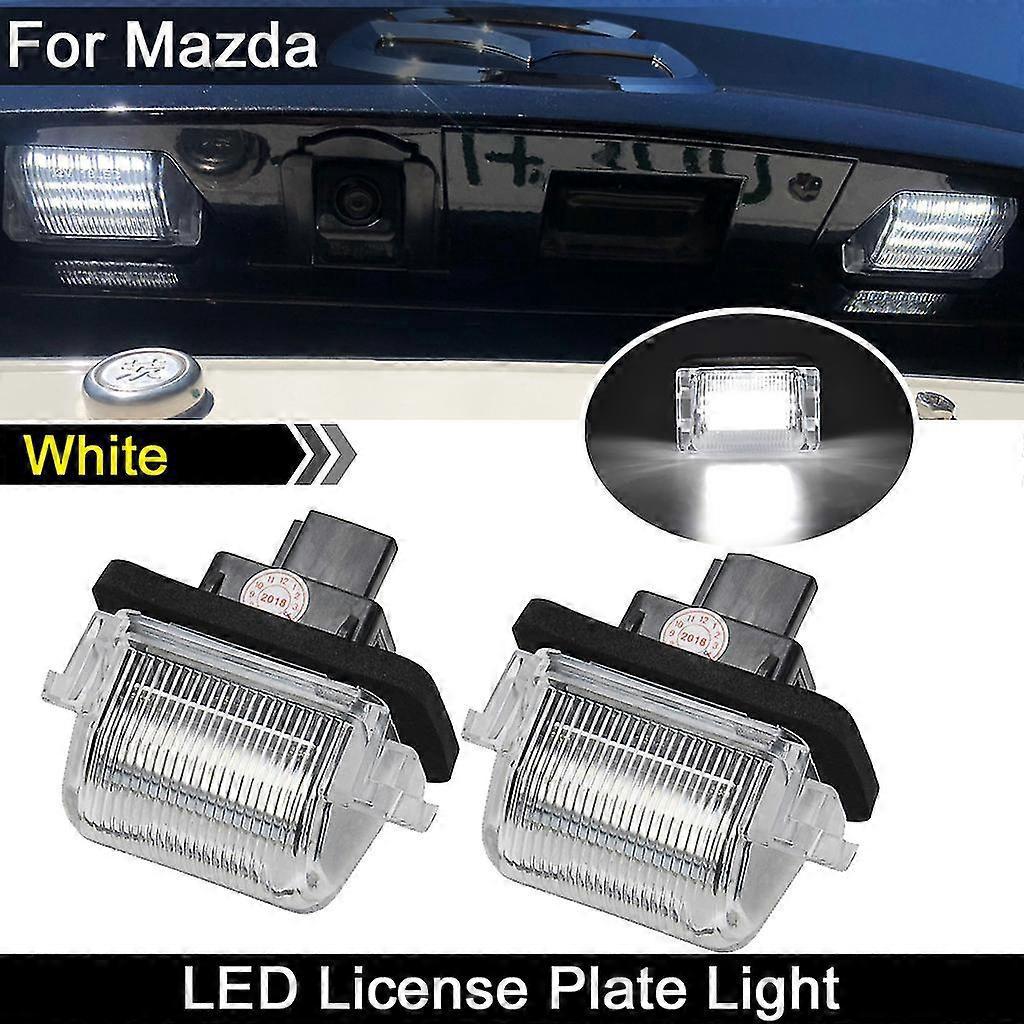 2 Stück Weiße Led-kennzeichenbeleuchtung Für Mazda 5 (2012–2014) Und Mazda Cx-9 (2007–2015)