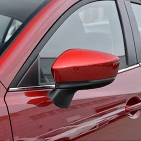 Passend Für Mazda 3 (2014–2019): Onksela Rückspiegelgehäuse, Außenspiegelabdeckung, Rahmen, Linse, Blinker Links, 2014–2016, Gehäuse Soul Red