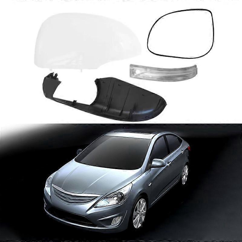 Passend Für Hyundai Rena (2010–2016): Rückspiegelabdeckung, Spiegelgehäuse, Linse, Blinker Unten (links), Hauptspiegelgehäuse (fahrerseite), Ohne Licht, Elegant, Weiß