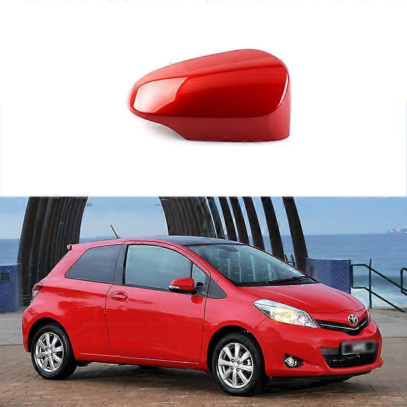Passend Für Toyota Yaris (2012–2019), Rückspiegelgehäuse, Rückspiegelrahmen Für Ausländische Vitz (reflektierend) – Weiß, Rechte Seite