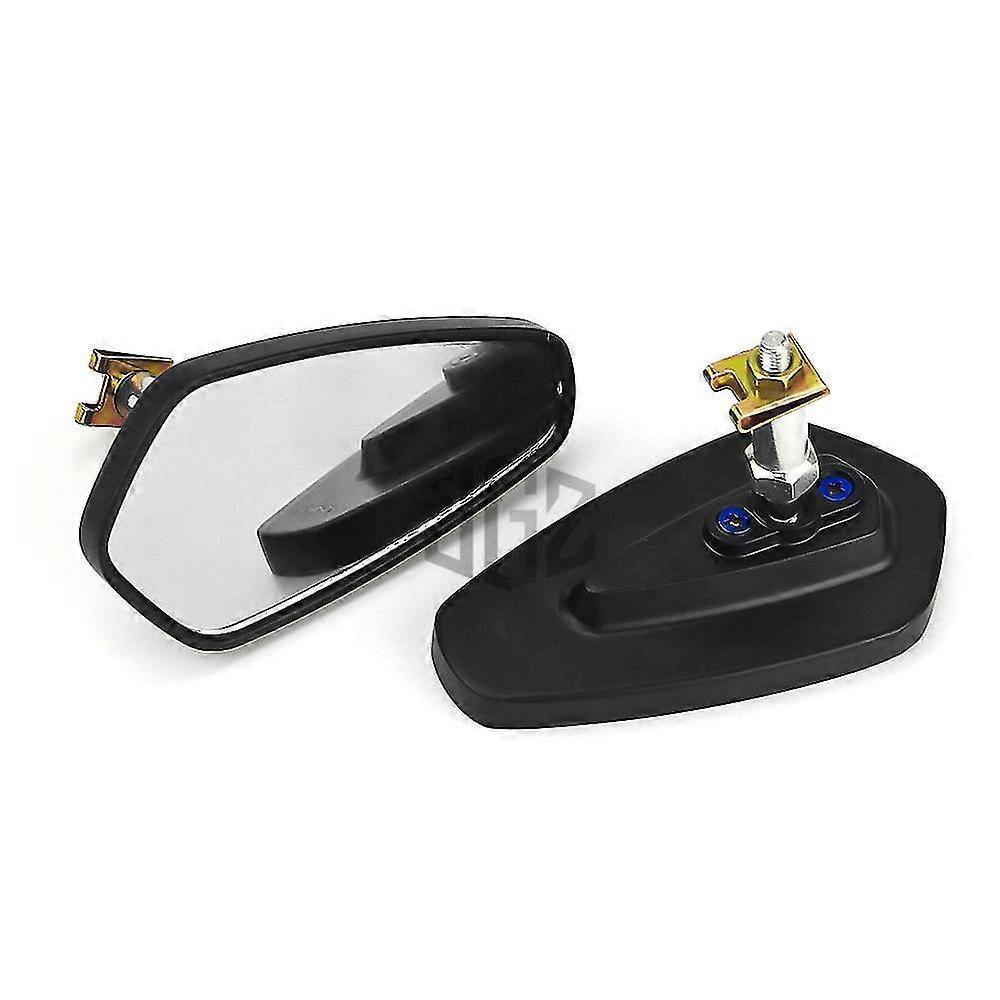 Cnc-gefräste Aluminium-rückspiegel Aus Blau-weißem Glas (paar) Für Yamaha Xmax 250, 300 Und 400 (2017–2023) – Weißes Glas
