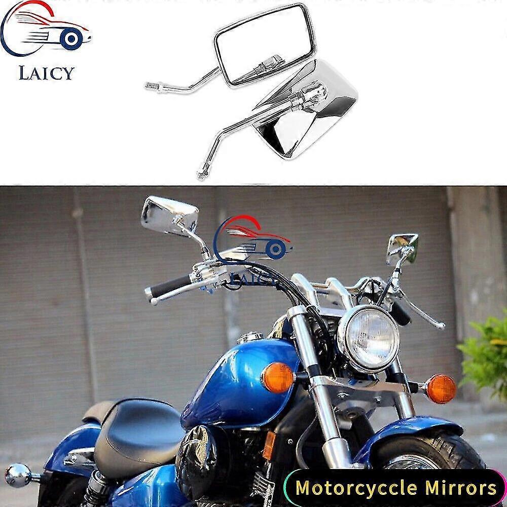 Universal M10 Motorrad-rechteck-rückspiegel Für Honda Shadow Spirit 750 1100 Vlx600 Vt600c Vtx1100