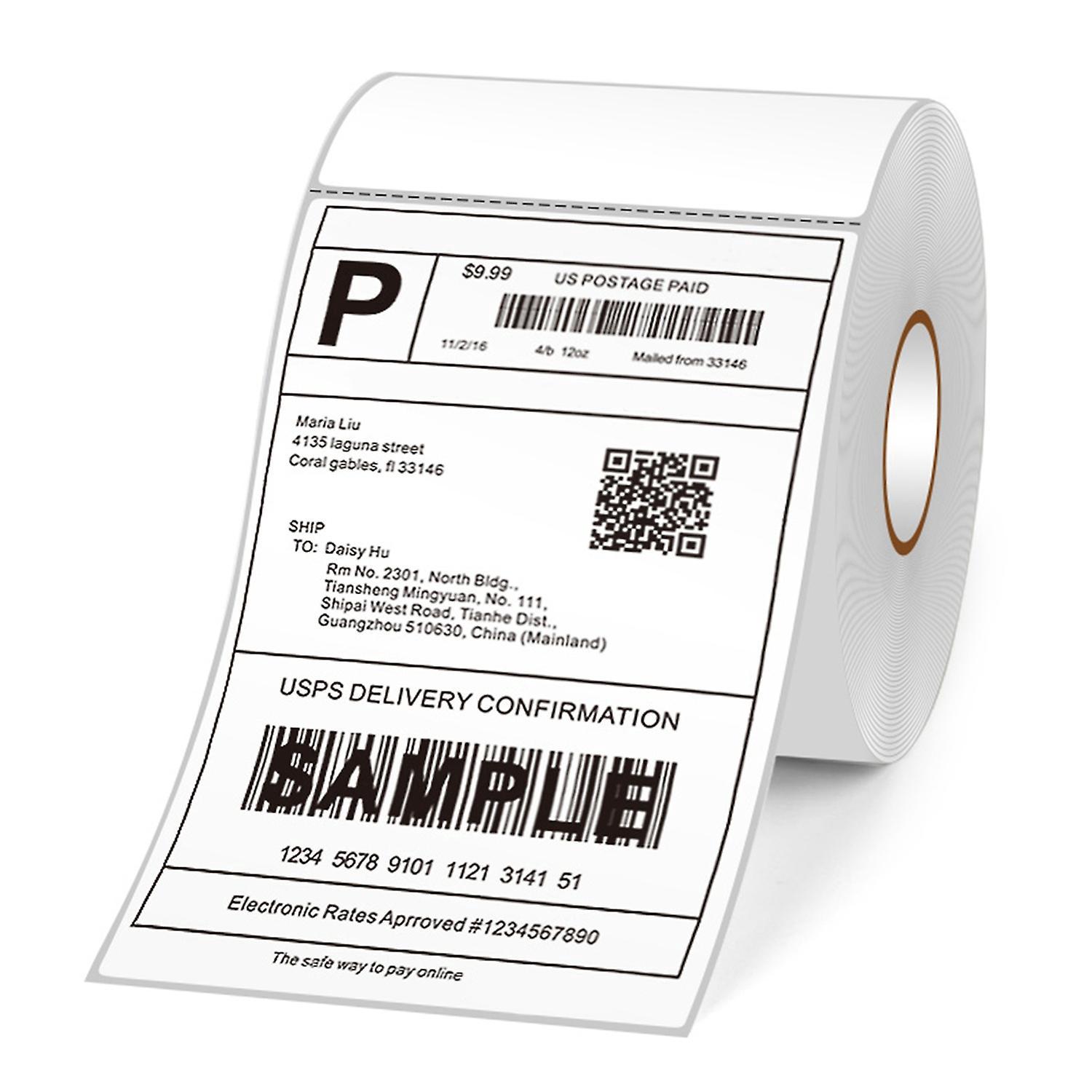 Thermodrucker-etiketten Für Den Versand Von Paketen (10 X 15 Cm) – 350 Stück, Weiß