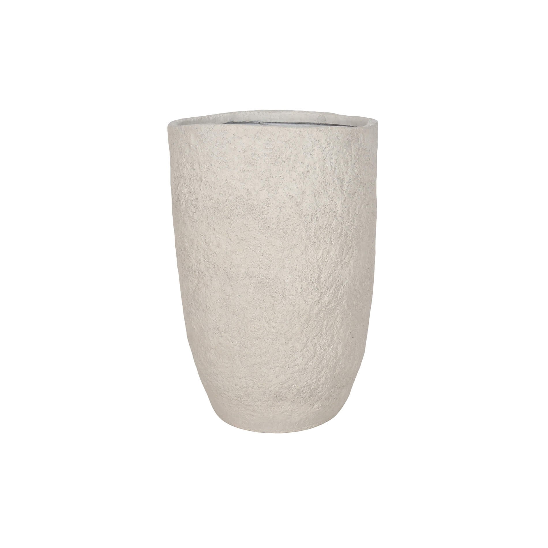 Zimmerpflanzentopf Rebecca Mobili Coralia 55,5x36,5x36,5 Weißes Magnesiumoxid Modern