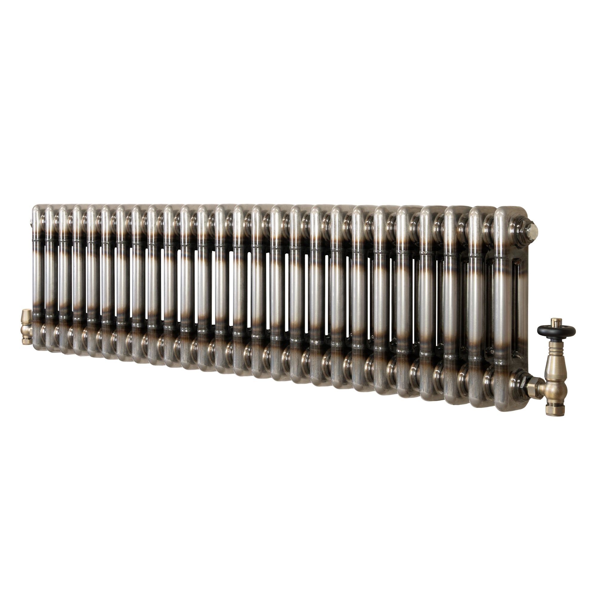Klassischer 2-säulen-heizkörper Mit Trv – 300 X 1190 Mm -