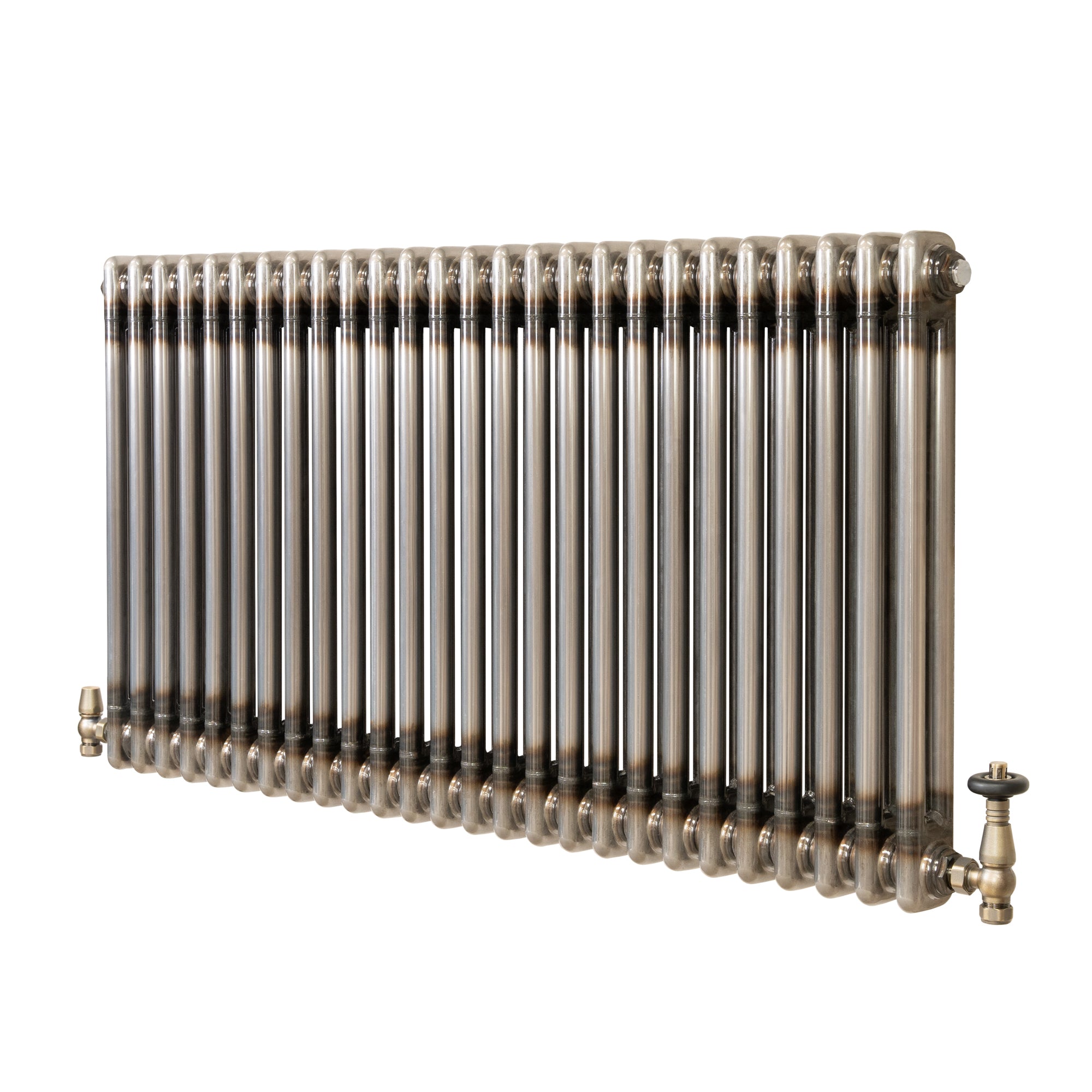 Klassischer 2-säulen-heizkörper Mit Trv – 600 X 1190 Mm -