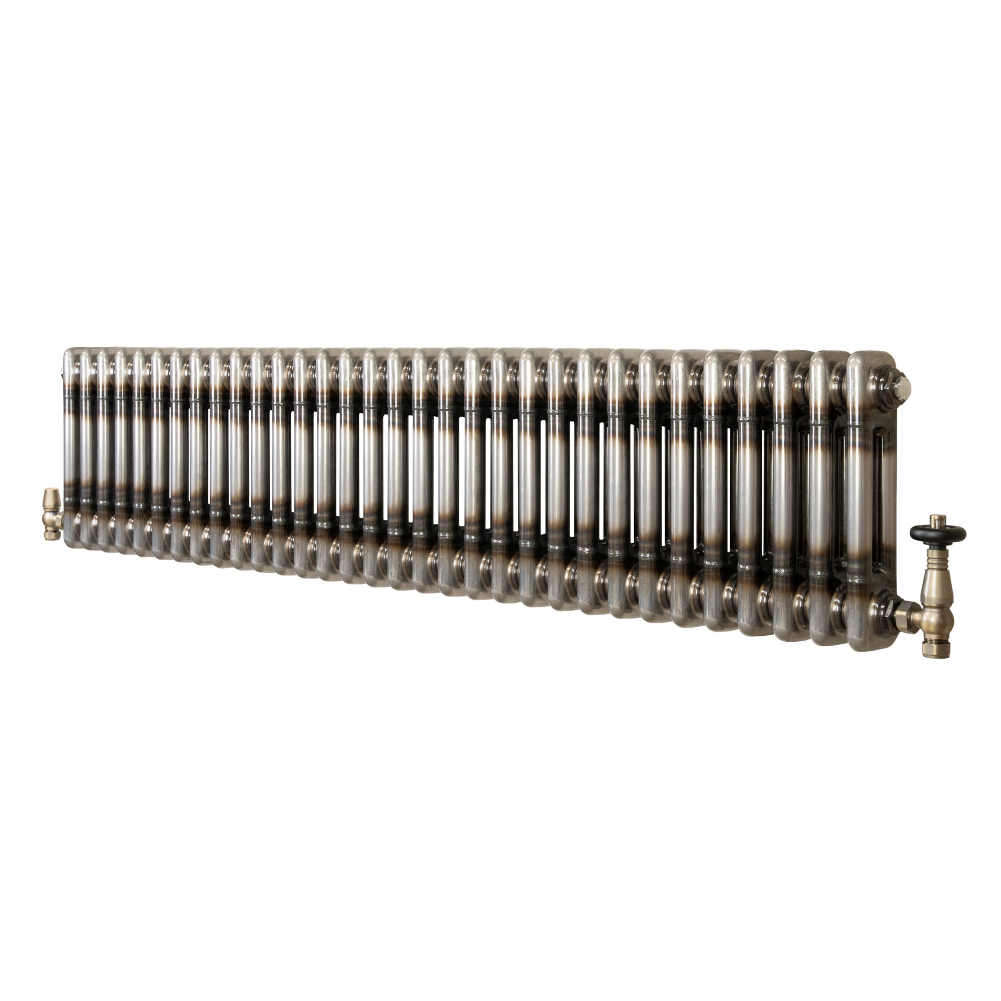 Klassischer 2-säulen-heizkörper Mit Trv – 300 X 1460 Mm -