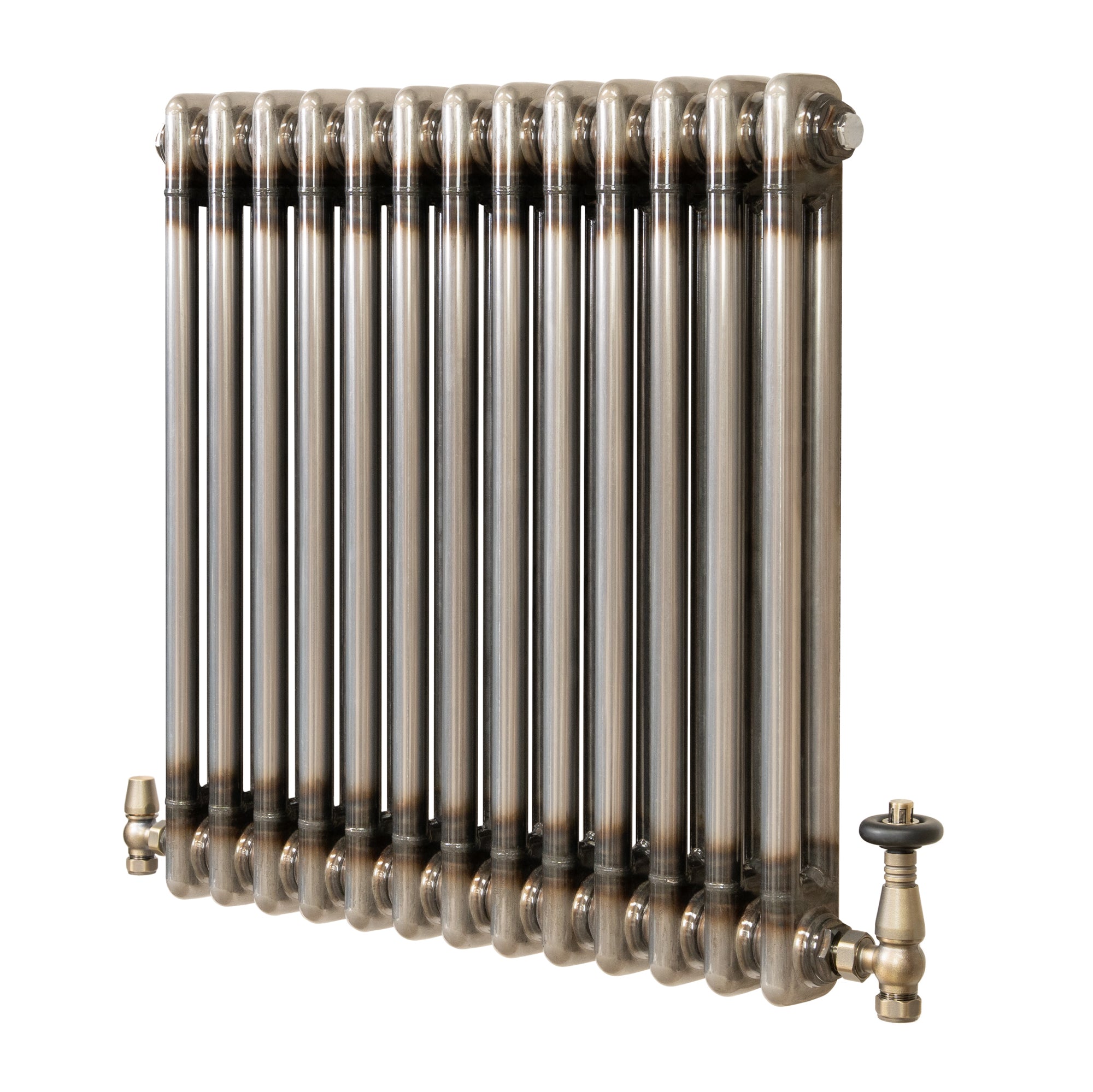 Klassischer 2-säulen-heizkörper Mit Trv – 600 X 605 Mm -