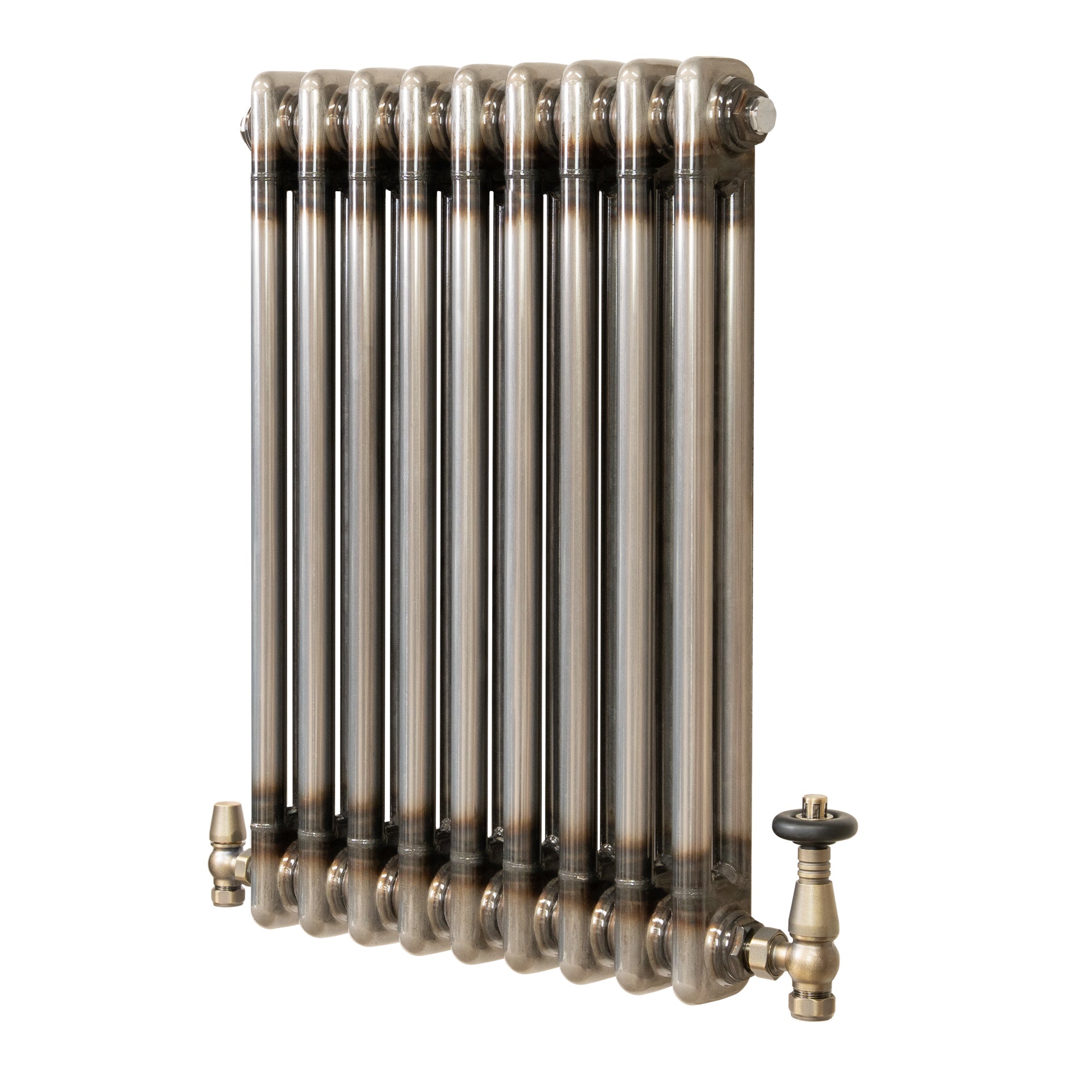 Klassischer 2-säulen-heizkörper Mit Trv – 600 X 425 Mm -