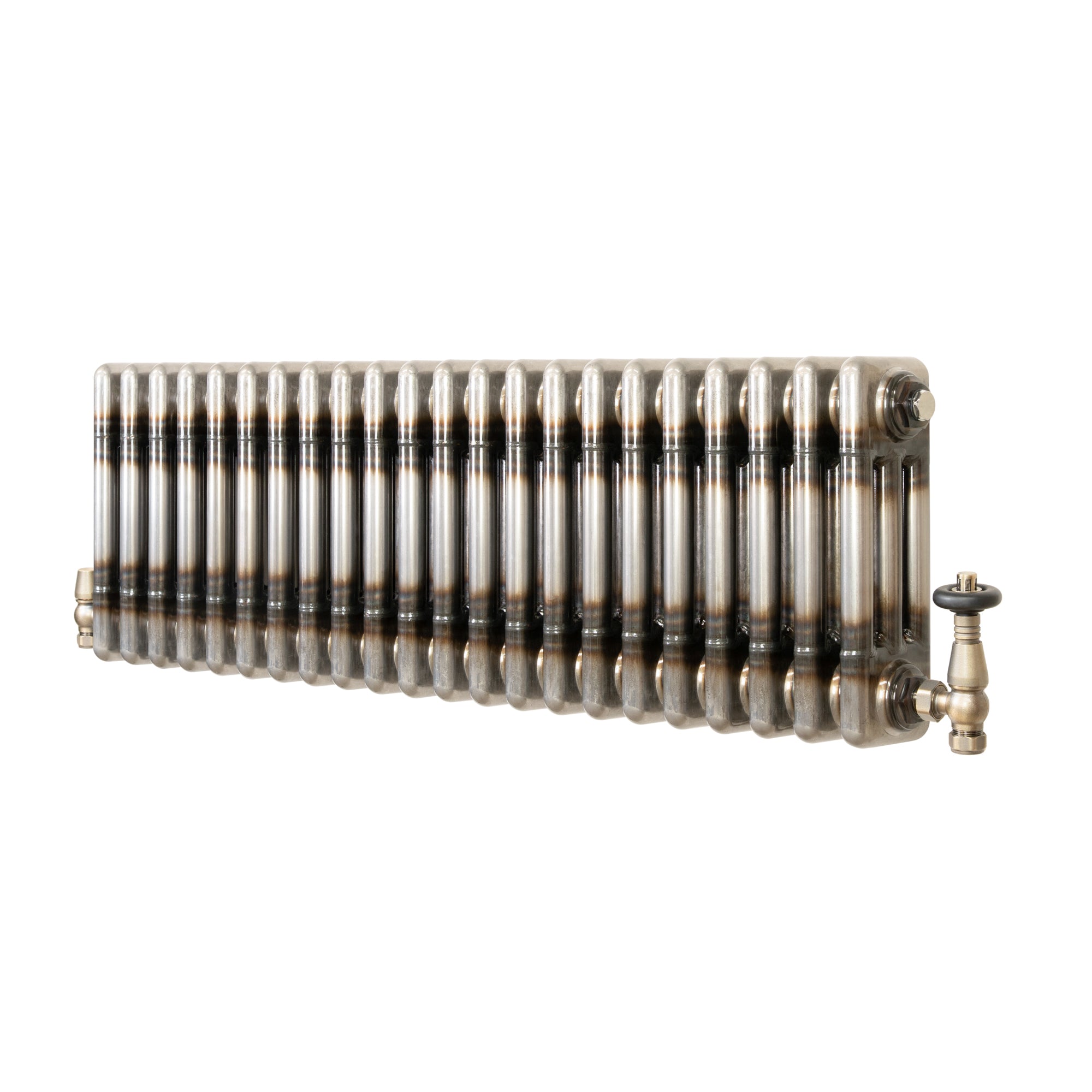Klassischer 3-säulen-heizkörper Mit Trv – 300 X 1010 Mm -