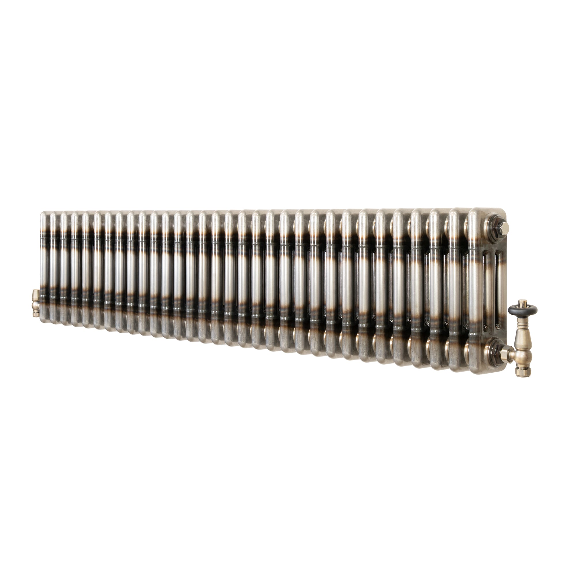 Klassischer 3-säulen-heizkörper Mit Trv – 300 X 1460 Mm -
