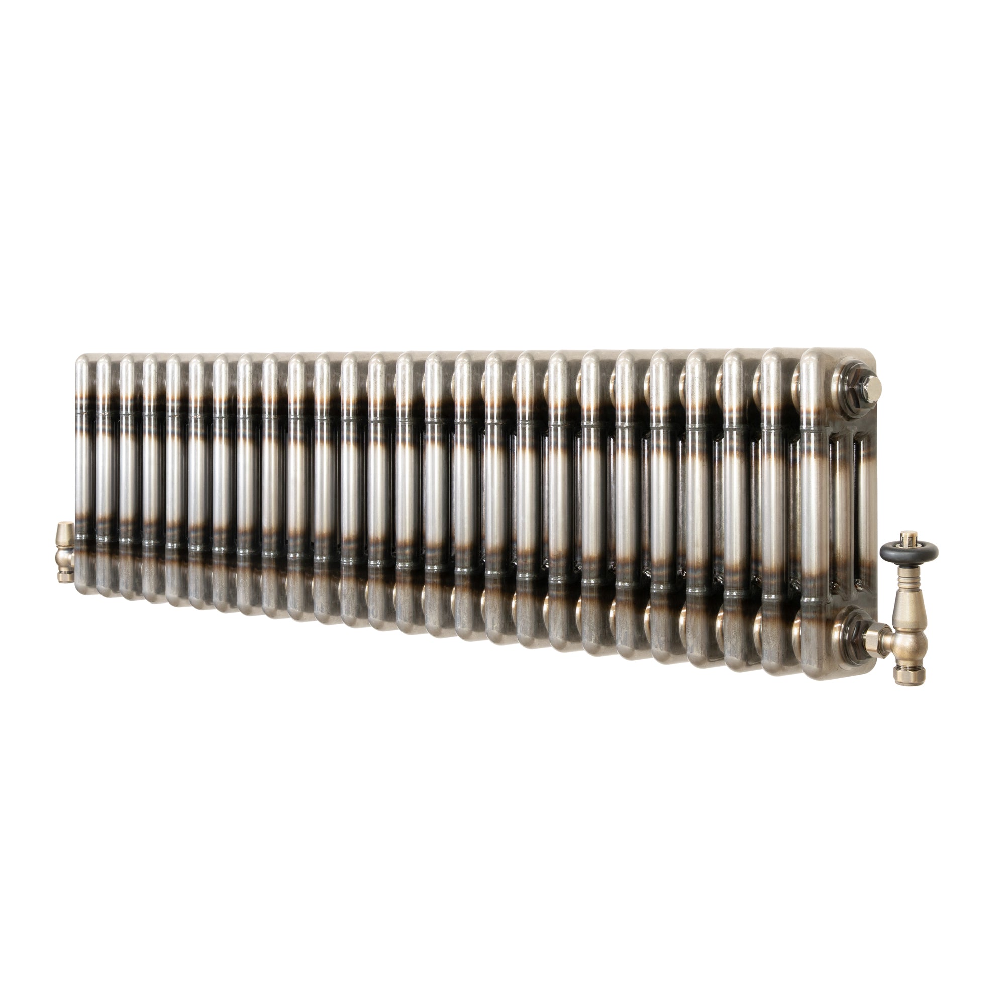 Klassischer 3-säulen-heizkörper Mit Trv – 300 X 1190 Mm -