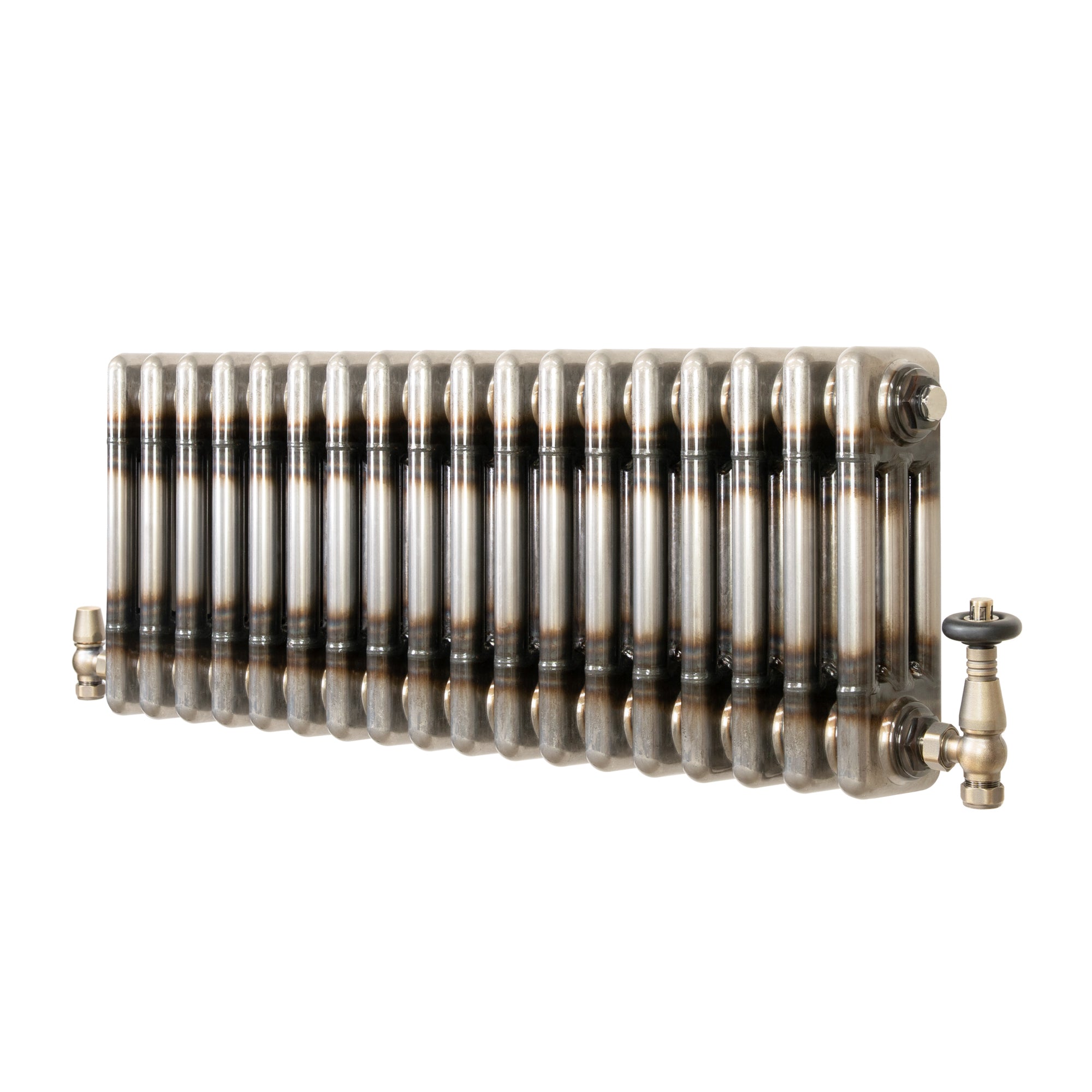 Klassischer 3-säulen-heizkörper Mit Trv – 300 X 830 Mm -