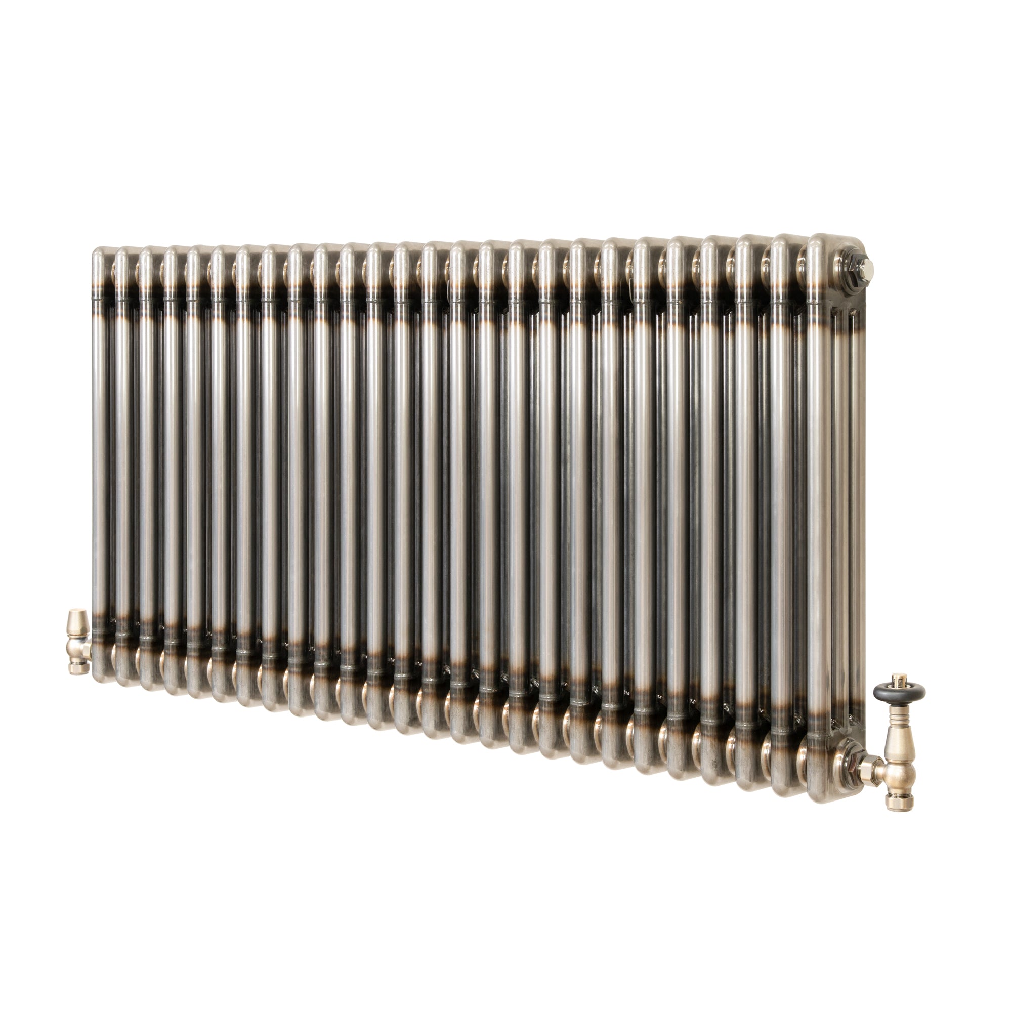 Klassischer 3-säulen-heizkörper Mit Trv – 600 X 1190 Mm -