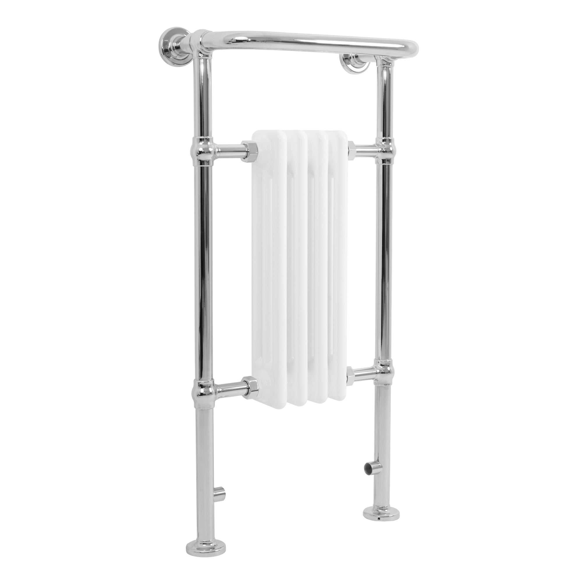 Klassicher Beheizter Handtuchheizkörper – 950 Mm X 480 Mm – Weiß