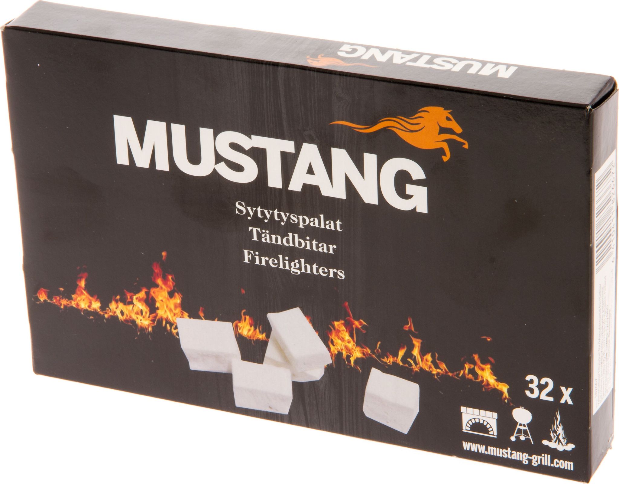 Anzündwürfel Mustang 32 Stück Schnelle Zündung Einfache Anwendung