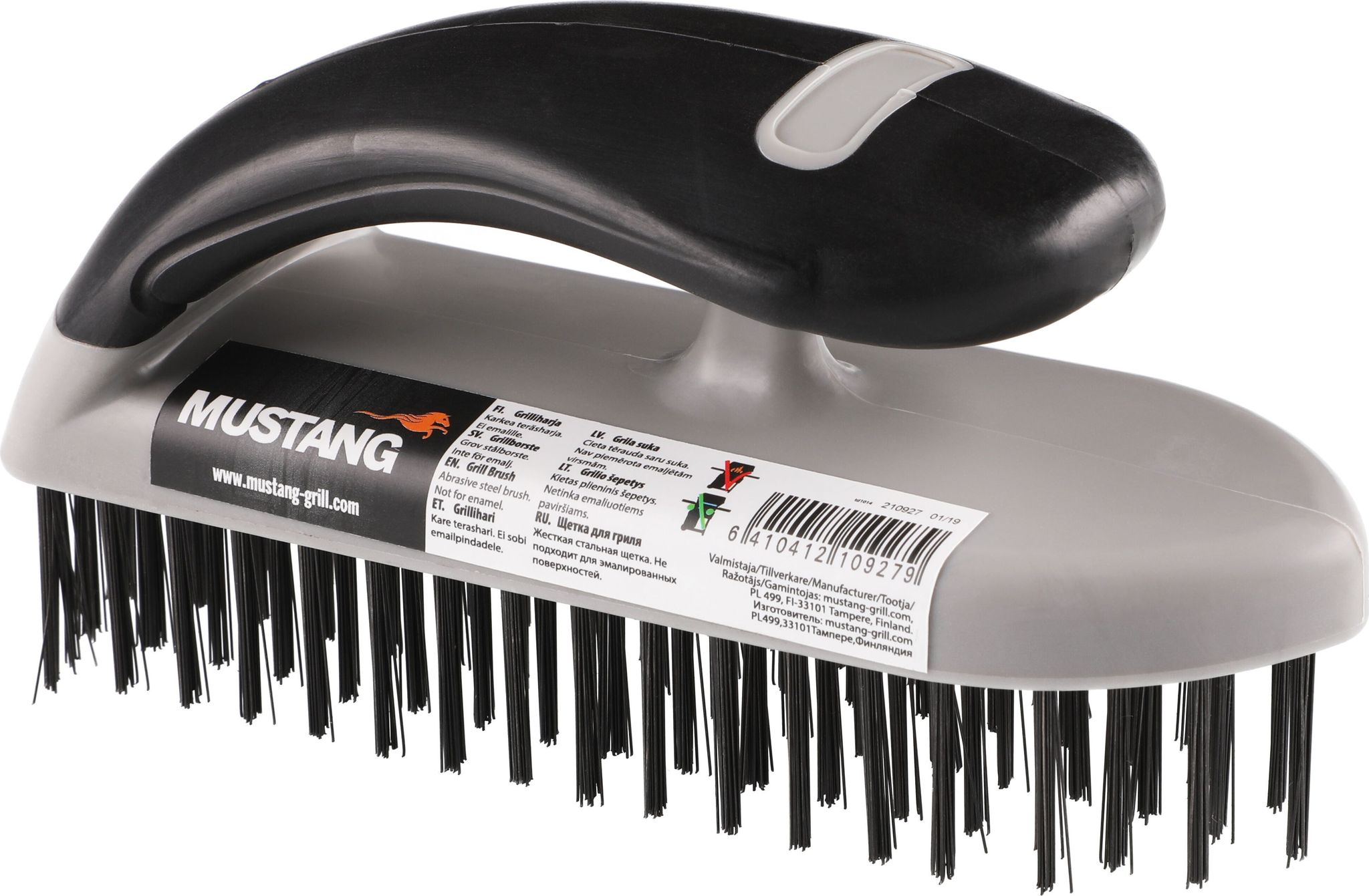 Grillbürste Mustang Stahl 16,5 Cm Ergonomisch