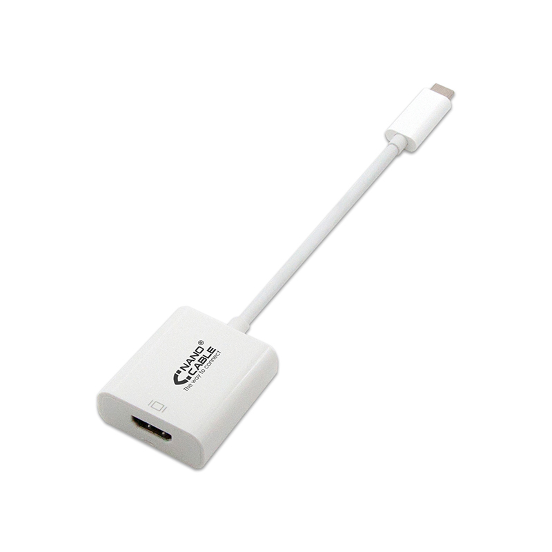 Nanokabel - Usb-c/m Zu Hdmi/h Konverter - 4k - 15cm - Farbe Weiß