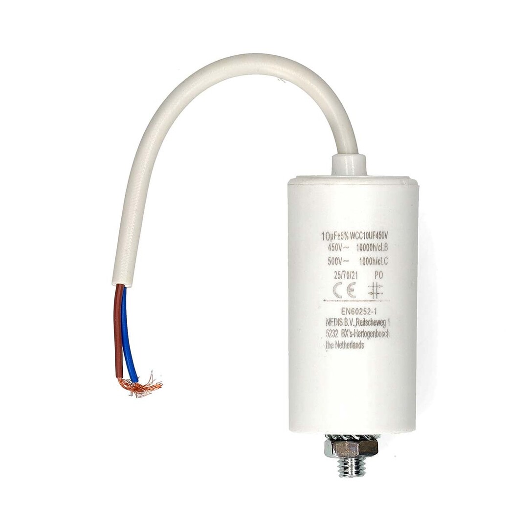 Nedis Multipack Kondensator / 10 Uf / 450 V / Drahtleitung / 10 Stück - 10 Stück