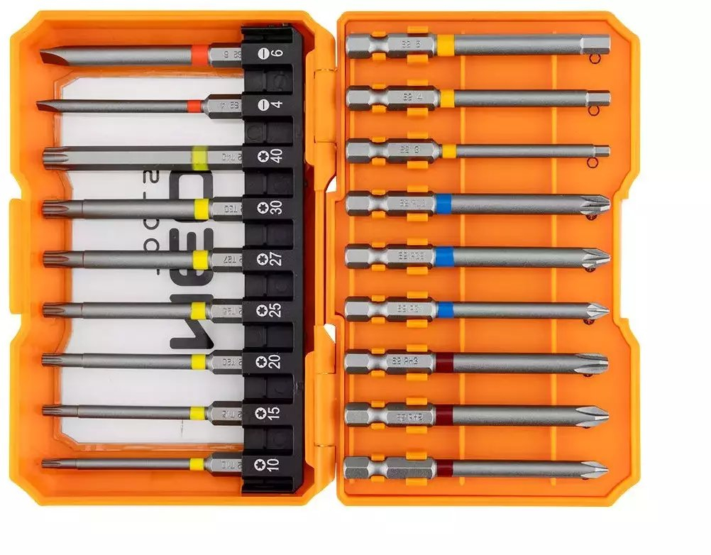 Bit Set Neo Tools 56-606 18-teilig 75 Mm Länge