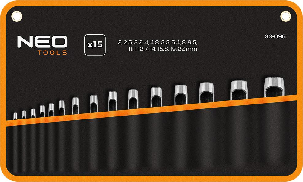 Schlagwerkzeuge Neo-tools 33-096 15 Stück Kohlenstoffstahl