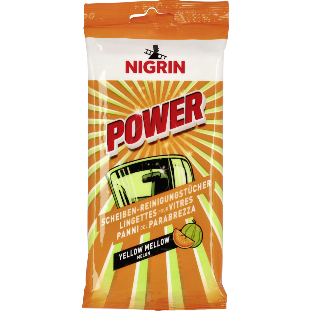 Nigrin 753459:nigrin Power Scheiben-reinigungstücher Yellow Mellow Melon 1 St.