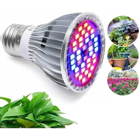 Pair 30w 40led Pflanzenlampe - Vollspektrum E27 Led-pflanzenlampe, 7 Wellenlängen - Geeignet Für Zimmerpflanzen, Gärten, Aquarien, Hydrokultur-gewächshäuser