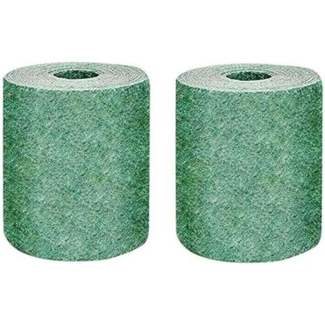 Pair Grassamenmattenrolle, 10 Fuß Biologisch Abbaubare Graswachstumsmatte, Grassamenmatte Dünger Garten Picknick Gartenarbeit Rasenpflanzmatte 20 × 300 Cm - Inhhub