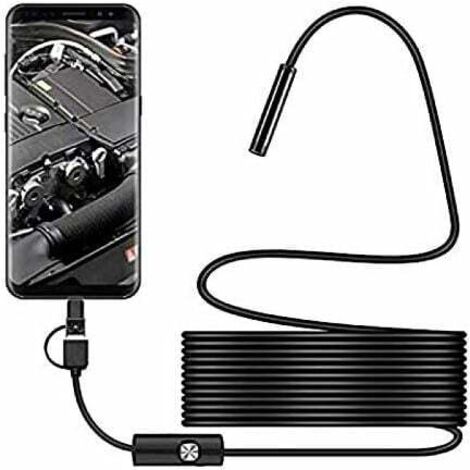 Pair Usb-schlangeninspektionskamera, 2,0 Mp Ip67 Wasserdichtes Usb-c-endoskop, Typ-c-kamera Mit 8 Einstellbaren Led-leuchten Für Android Und Pc