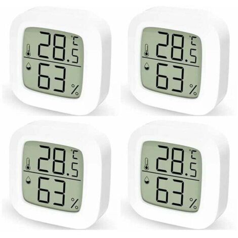 Pair 4er-set Digitale Thermometer Und Hygrometer Für Zuhause, Digitales Thermometer Fürs Schlafzimmer