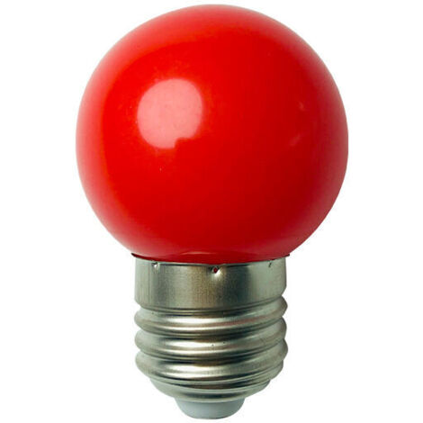 Pair Packung Mit 10 B22 1w Led-lampen, Farbige Bajonettlampen, Mini-g45-globuslampen, Rot, Grün, Blau, Orange, Gelb Für Hochzeiten, Halloween, Weihnachten (rot)