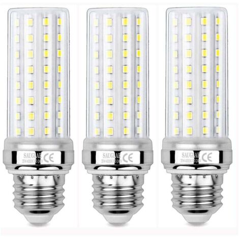 Pair 3er-pack 20-w-led-maiskolbenlampen, Entspricht Einer 150-w-glühbirne, 2300 Lm, 4000 K Neutralweiß, E27-edison-schraubfassung