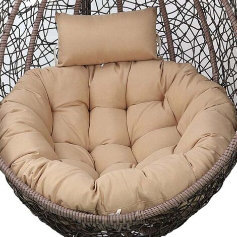 Pair Hängesesselkissen Mit Kopfkissen, Outdoor-kissen Für Hängesessel, Schaukelsessel, Eiersessel, Hängesessel, Rattan-sitzkissen Für Den Garten