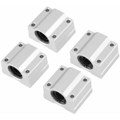 Pair Linearführungsblock, 4 Stück/set Scs12uu Linearführungs-kugellager-gleitblock Aus Aluminium, 12 Mm Innendurchmesser. Weit Verbreitet In Elektrowerkzeugen.