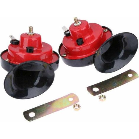 Pair Paar Auto-schneckenhupen, 300 Db Laute Hupe, 12 V Elektrische Druckluft-schneckenhupe, Wasserdichte Zweiklang-autohupe In Schneckenform, Für Auto, Lkw, Motorrad