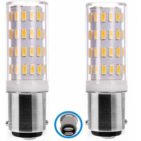 Pair Ba15d Led-lampe, 5 W, 12–24 V, Doppelkontakt-bajonettfassung, Entspricht 50 W, Warmweiß (3000 K), Für Niedervolt-beleuchtung, 2er-pack