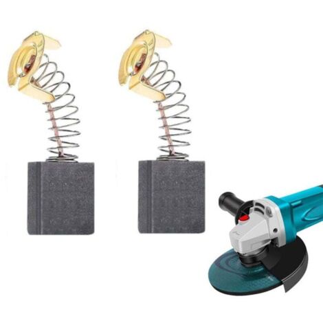 Pair Kohlebürsten 153 (13,5 X 6,5 X 18 Mm) Mit Feder Für Elektromotoren - Ersatzteil Für Elektrische Maschinen -