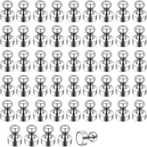 Pair 50 Extra Starke Mini-neodym-magnete (12 X 16 Mm) Für Kühlschränke, Inklusive Aufbewahrungsbox. Ideal Für Whiteboards, Pinnwände Und Kühlschränke.