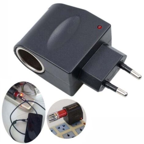 Pair Kfz-zigarettenanzünderadapter 230 V Auf 12 V – Zigarettenanzünderbuchse Mit Stecker – Spannungswandler (die Leistung Des Angeschlossenen Geräts Darf 6 W Nicht Überschreiten) Kfz-zigarettenanzünde