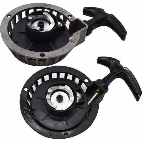 Pair Leichtstarter, Tianer 2 Stück Mini-anlasser Aus Aluminiumlegierung Mit Seilzugstarter Für 2-takt 49cc Pocket Bikes, Minimotos, Atvs, Quads Und Scooter