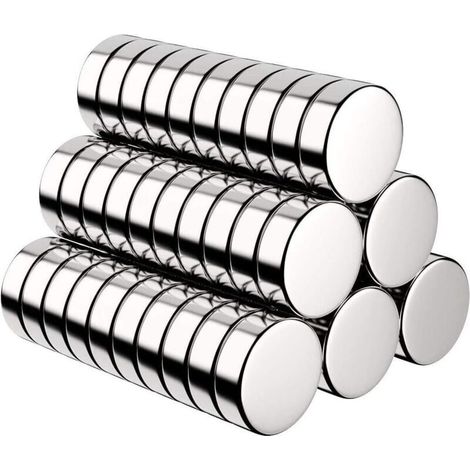 Pair 60-teiliges Set Extra Starker Nodyme-magnete Für Kühlschrank, Kleine Runde Magnete Für Kühlschrank, Magnettafel, Tür, Tafel, Karte – Inklusive Kostenloser Aufbewahrungsbox – 10 X 3 Mm